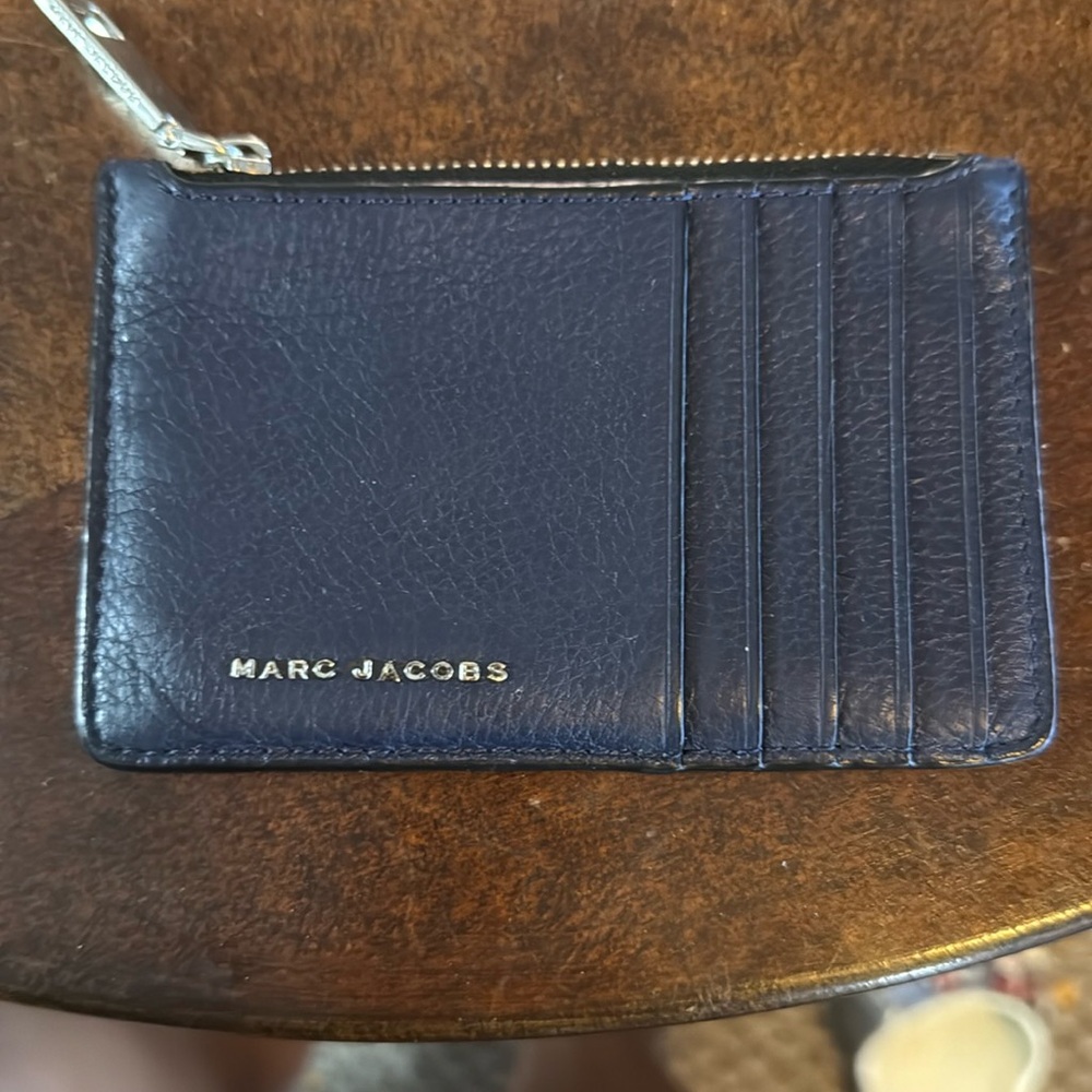 Marc Jacobs Black and Gray Key & Card Holder